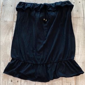 EUC gap ruffled tube top